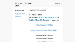 
                            6. Ncvt MIS ITI Result 2018 - Google Sites