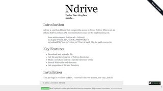 
                            10. ndrive manual — ndrive 0.0.1 documentation