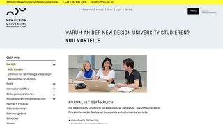 
                            3. NDU Vorteile - New Design University