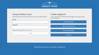 
                            2. NDUS Campus Solutions - Log In