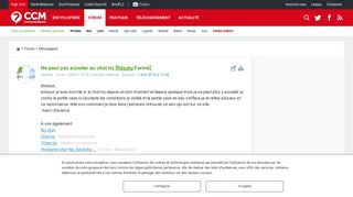 
                            10. Ne peut pas acceder au chat nrj [Résolu] - Comment Ça Marche