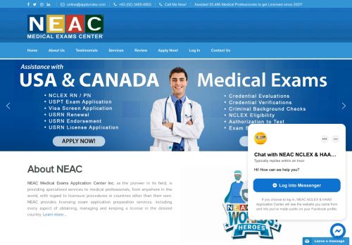 
                            13. NEAC Medical Exam Application Center