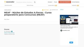 
                            12. NEAF - Núcleo de Estudos A.Ferraz - Curso preparatório para ...