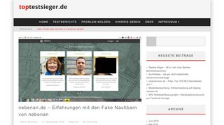 
                            10. nebenan.de - Erfahrungen mit den Fake Nachbarn von nebenan ...