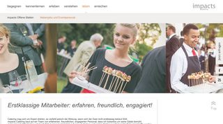 
                            3. Nebenjobs und Eventpersonal | impacts – catering & events