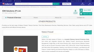 
                            11. Nebero Firewall & Telecom Services Retailer from Ludhiana