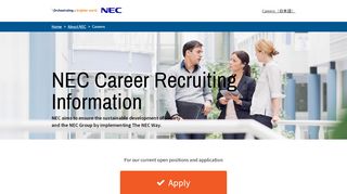 
                            5. NEC: Career Recruiting
