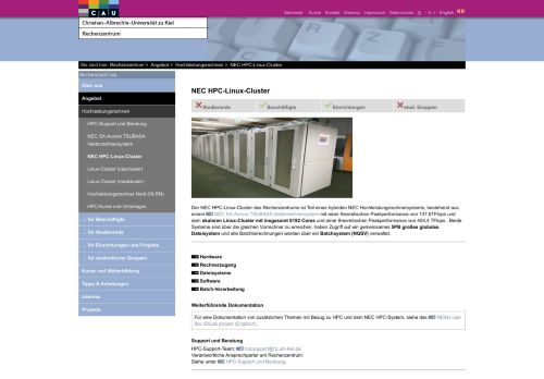 
                            9. NEC HPC-Linux-Cluster — Rechenzentrum - RZ Uni Kiel