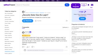 
                            8. ¿Necesito Saber Que Es Login? | Yahoo Respuestas