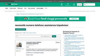 
                            6. necessità numero telefono assistenza tripadvisor - Supporto ...