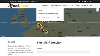 
                            4. neckattack Kontakt Formular, Email & Tel| mobile Massage