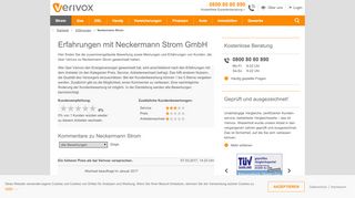 
                            11. Neckermann Strom: Meinungen, Erfahrungen, Bewertungen - Verivox