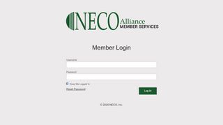 
                            10. NECO Member Services Login