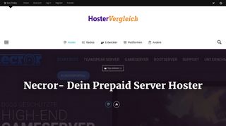 
                            11. Necror- Dein Prepaid Server Hoster - TechVergleich