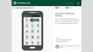 
                            3. Nedbank App Suite - Activating the Banking NedApp