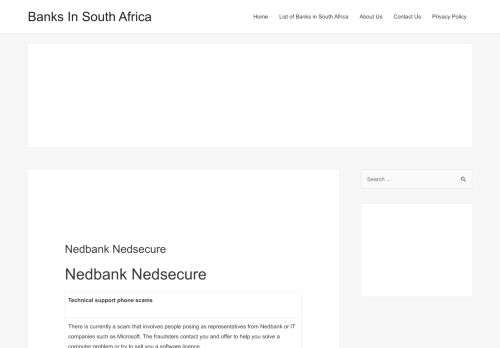 
                            10. Nedbank Nedsecure - Banks In South Africa