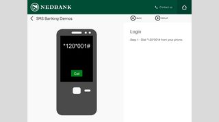 
                            1. Nedbank SMS Banking - How to login