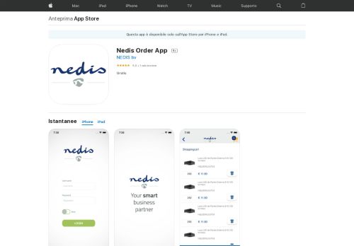 
                            8. NEDIS Order App su App Store - iTunes - Apple