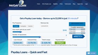 
                            3. Need a fast payday loan? Easy cash advances up to $1,000