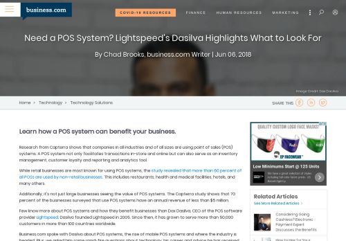 
                            13. Need a POS System? Lightspeed's Dasilva Highlights ... - Business.com