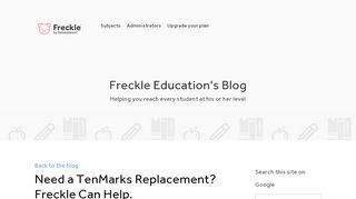 
                            11. Need a TenMarks Replacement? Freckle Can Help. - Freckle Blog