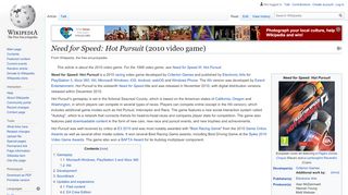 
                            13. Need for Speed: Hot Pursuit (2010 video game) - Wikipedia