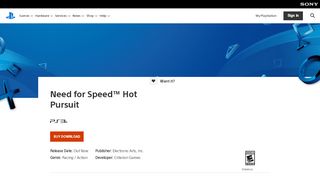 
                            10. Need for Speed™ Hot Pursuit Game | PS3 - PlayStation