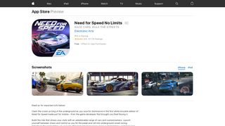 
                            8. Need for Speed No Limits on the App Store - iTunes - Apple