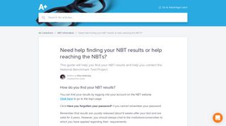 
                            10. Need help finding your NBT results or help reaching the NBTs ...
