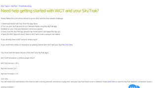 
                            8. Need help getting started with WGT and your SkyTrak? | SkyGolf 360