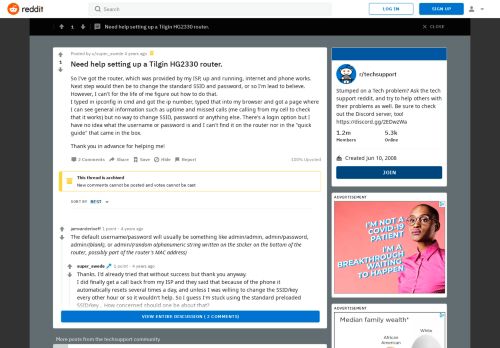 
                            10. Need help setting up a Tilgin HG2330 router. : techsupport - Reddit