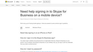 
                            7. Need help signing in to Skype for Business on a mobile device ...