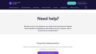 
                            3. Need help? - Starling Bank