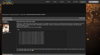 
                            6. Need help turning a Script into an AddOn - WoWInterface