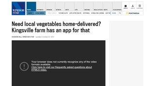 
                            4. Need local vegetables home-delivered? Kingsville farm has app for ...