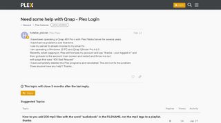 
                            8. Need some help with Qnap - Plex Login - Plex Features - Plex Forum