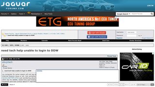 
                            12. need tech help unable to login to DDW - Jaguar Forums - Jaguar ...