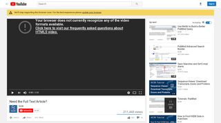 
                            2. Need the Full Text Article? - YouTube