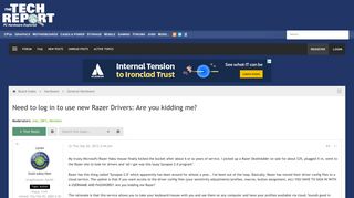 
                            5. Need to log in to use new Razer Drivers: Are you kidding me? - TR ...