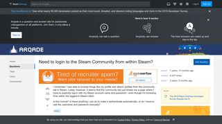 
                            8. Need to login to the Steam Community from within Steam? - Arqade