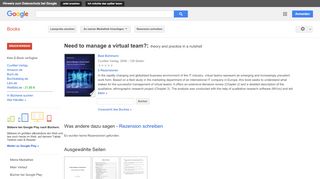 
                            12. Need to manage a virtual team?: theory and practice in a nutshell ...