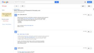 
                            13. Need username and Password of Ancestry.com - Google Groups