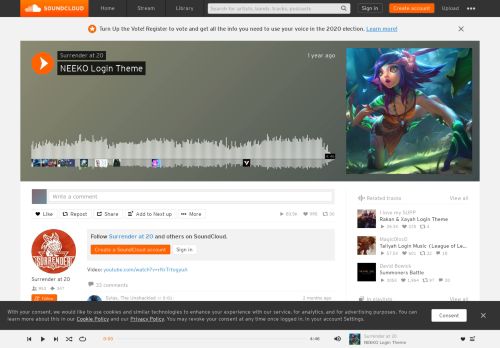 
                            9. NEEKO Login Theme by Surrender at 20 | Free ... - SoundCloud