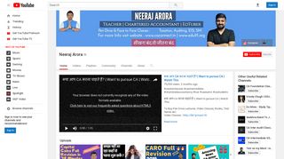 
                            6. Neeraj Arora - YouTube