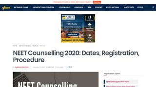
                            8. NEET 2018 Counselling for Admission to MBBS and BDS 2018-2019 ...