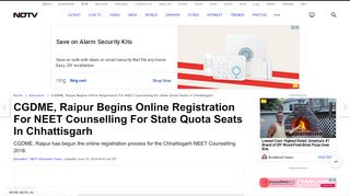 
                            8. NEET Counselling 2018: Chhattisgarh NEET Counselling Online ...