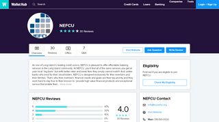 
                            13. NEFCU Reviews: 30 User Ratings - WalletHub