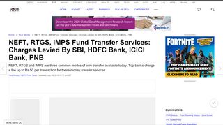 
                            11. NEFT RTGS IMPS: Charges (Fees) State Bank of India (SBI) ICICI ...