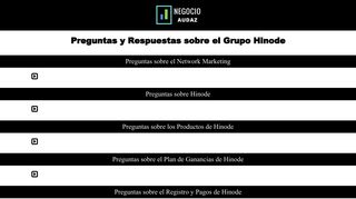 
                            5. Negocio Audaz – Equipo Hinode » Preguntas y Respuestas sobre ...