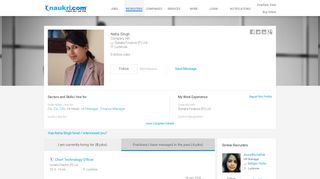 
                            4. Neha SIngh-Company HR in Sonata Finance (P) Ltd. - Naukri.com